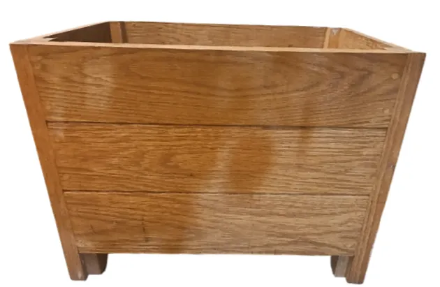 Woodly - Handcrafted wood - container Planters - & -Troughs- L: 61 cm W: 57 cm H: 38 cm