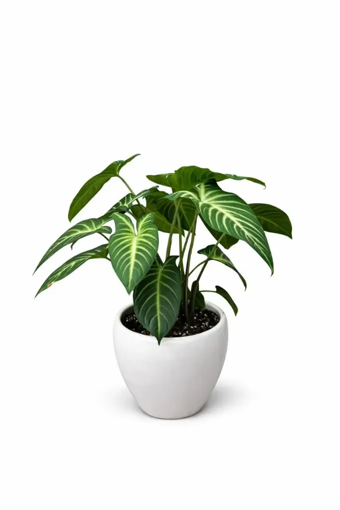[IP-PHY-LIN01A-CP-LOC] Phyllotaenium - Caladium lindenii - With Ceramic - OH: 40 cm to 50 cm - Indoor Plant