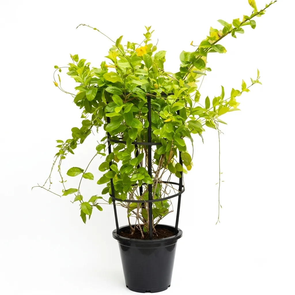 [OP-MAN-PEN01A-4PS-LOC] Yellow Mandevilla - Pentalinon luteum - OH: 60 cm to 80 cm - P: 10L - Full Sun Flowering Outdoor Plant