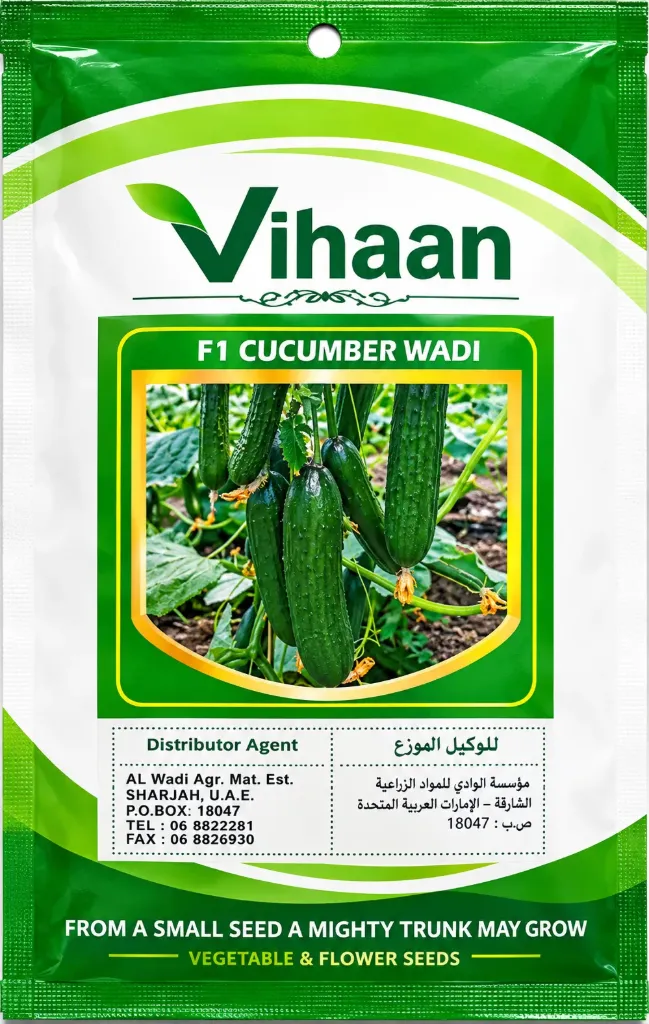 [OP-CUC01F-F1-SEED] Vihaan - Cucumber Seeds -F1 Wadi