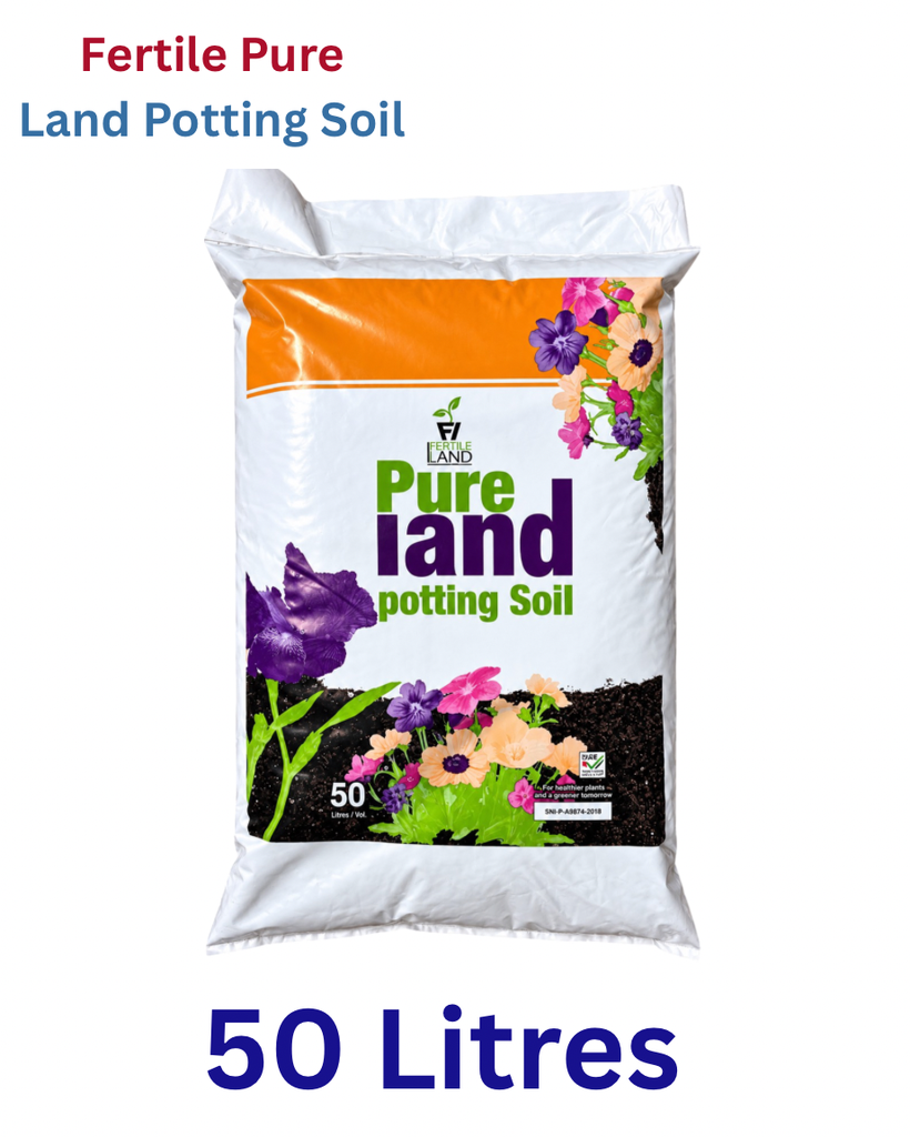 Fertile Land -  Pure Land Potting Soil - 50 Litres - Plastic Bag - UAE