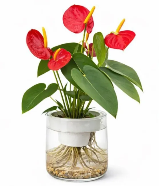[IP-ANT01A-HYD-LOC] Anthurium Andraeanum - Hydroponic - OH: 30 cm to 40 cm Indoor Plant
